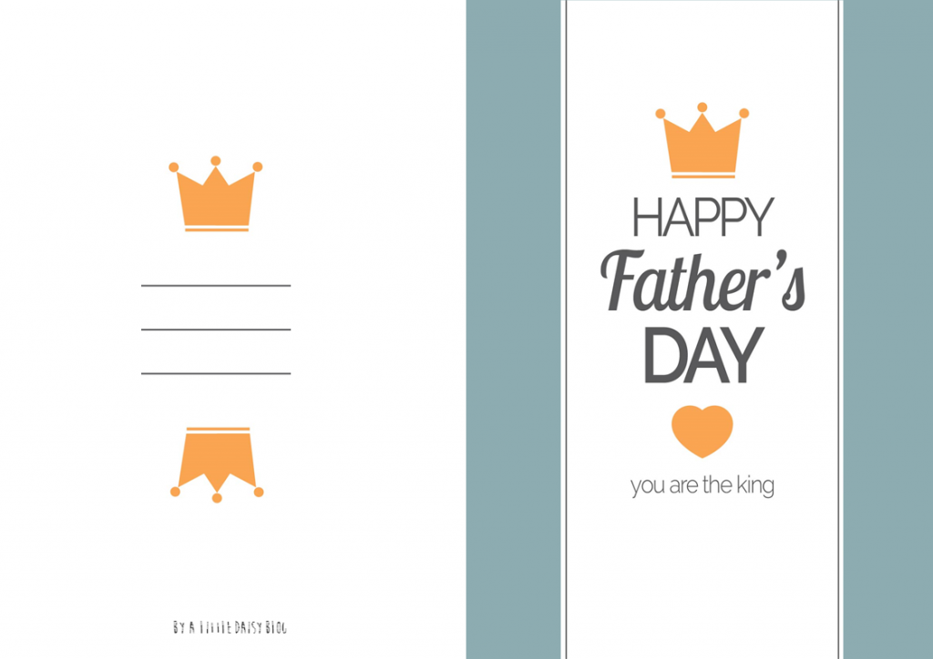 Carte à imprimer fête des pères
