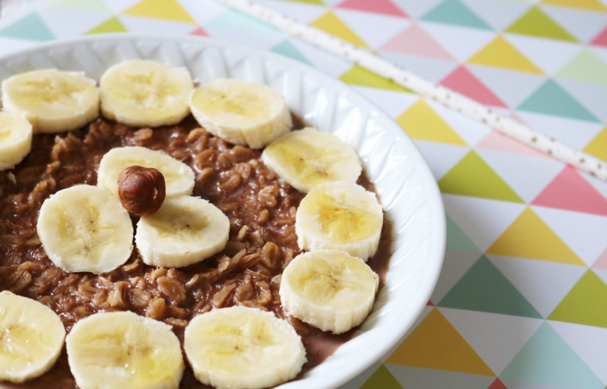 recette porridge chocolat banane