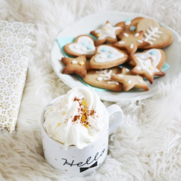 Recette biscuits de noel à la cannelle et chocolat chaud maison